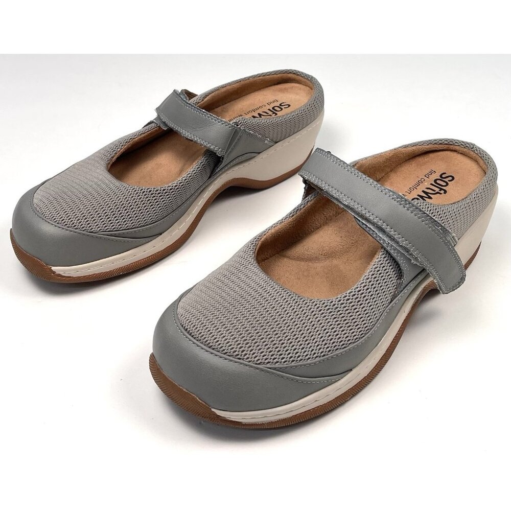 SOFTWALK Womens US 9N Arcadia Gray Slip-On Comfort Sneakers SHOES S2200-102